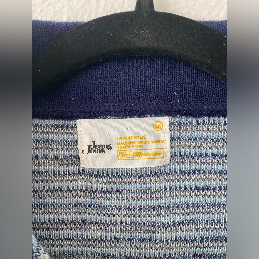Sears Jeans Joint Long Sleeve Knit Polo - Picture 4 of 4